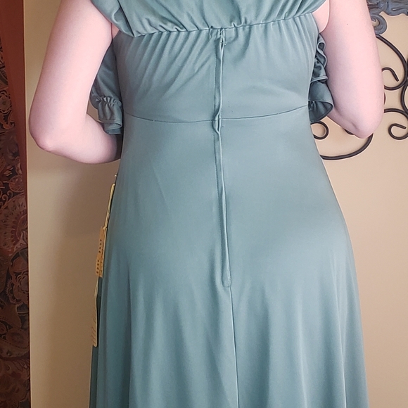 Vintage Green Dress, Sz S - Picture 5 of 12
